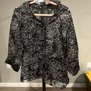 13 Elementz Sheer Blouse : Large